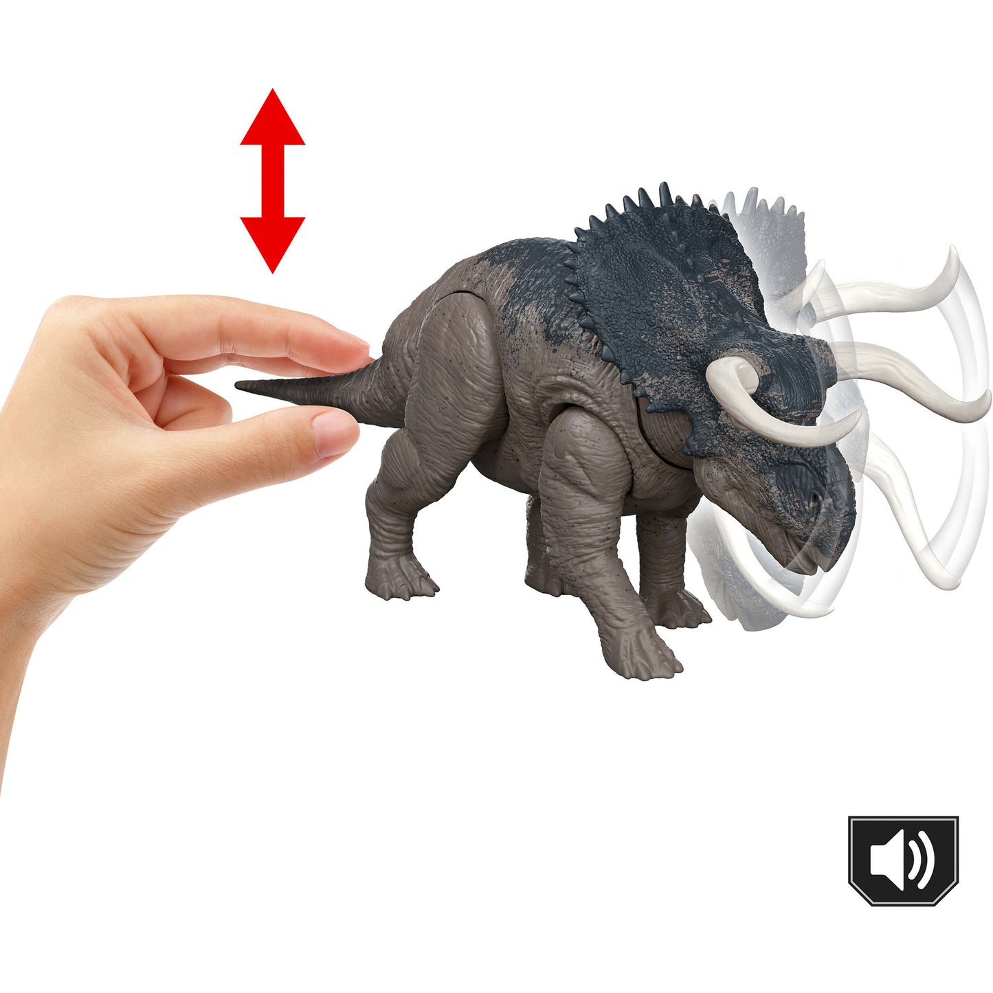 Jurassic World Wild Roar Nasutoceratops, Spielfigur