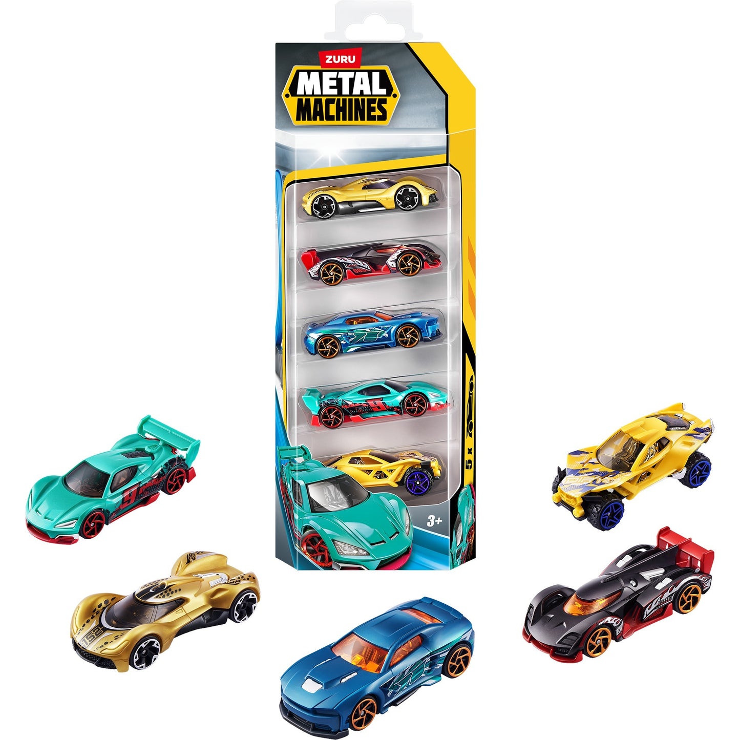 Metal Machines - Auto 5er Pack Serie 2, Spielfahrzeug