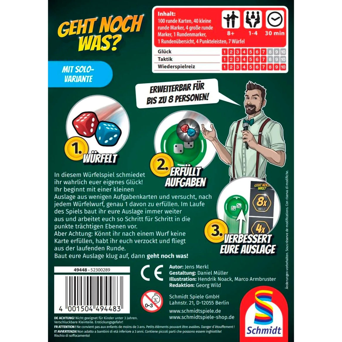 Schmidt Spiele Geht noch was?, Würfelspiel