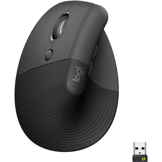 Logitech Lift (graphit/schwarz, für Linkshänder, Logi Bolt, Bluetooth, Windows/macOS/iPadOS)