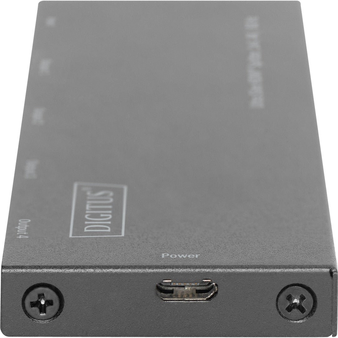Digitus Ultra Slim HDMI Splitter, 1x4, 4K / 60 Hz (schwarz)