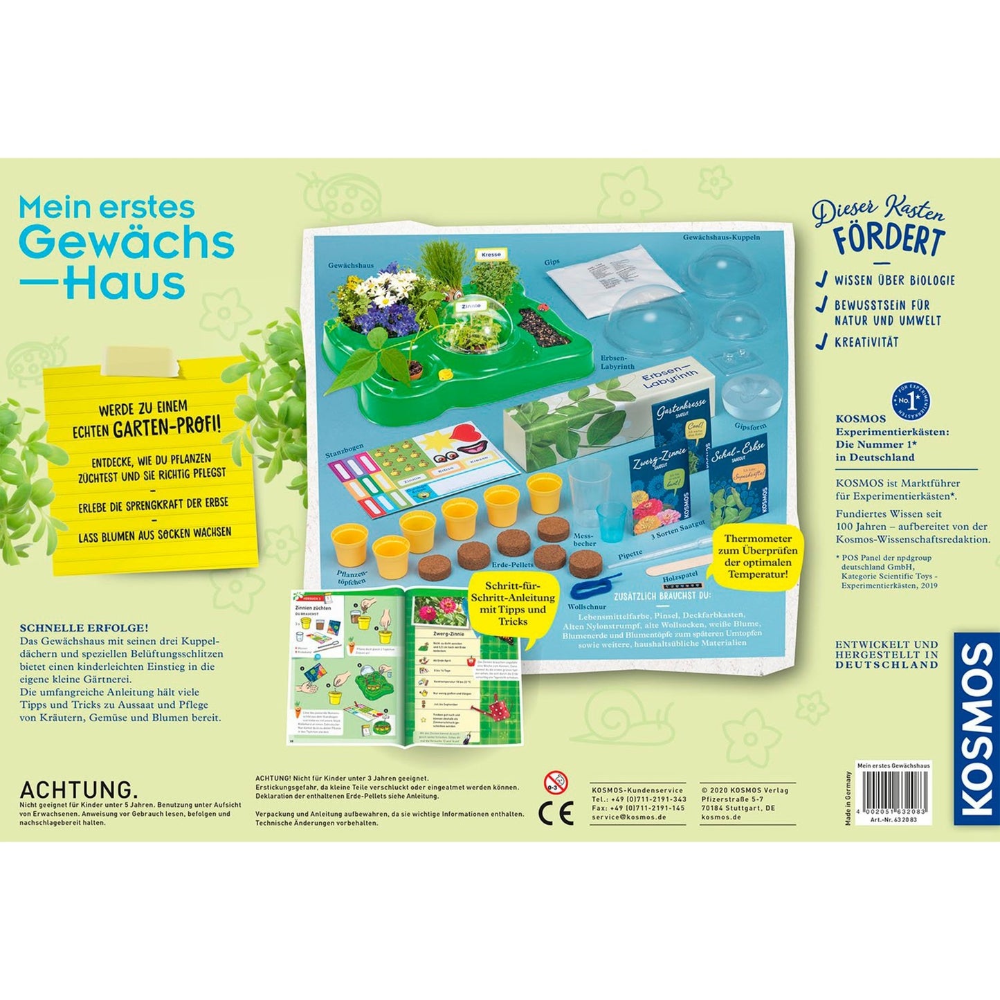Mein erstes Gewächshaus, Experimentierkasten