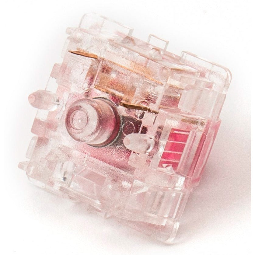 Keychron Gateron Aliaz Silent Tactile (70 Gf) Switch-Set (pink/transparent, 110 Stück)