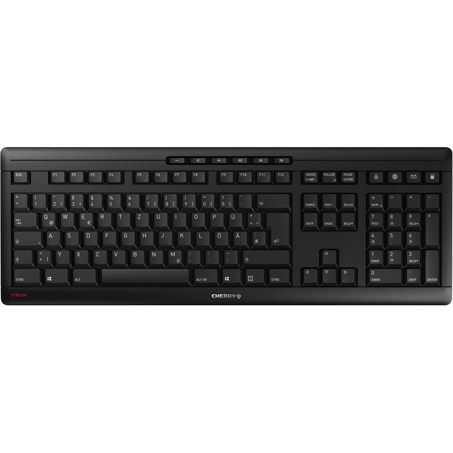 Cherry STREAM KEYBOARD WIRELESS (schwarz, DE-Layout, Cherry SX-Scherentechnologie)