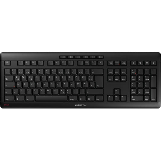 Cherry STREAM KEYBOARD WIRELESS (schwarz, DE-Layout, Cherry SX-Scherentechnologie)