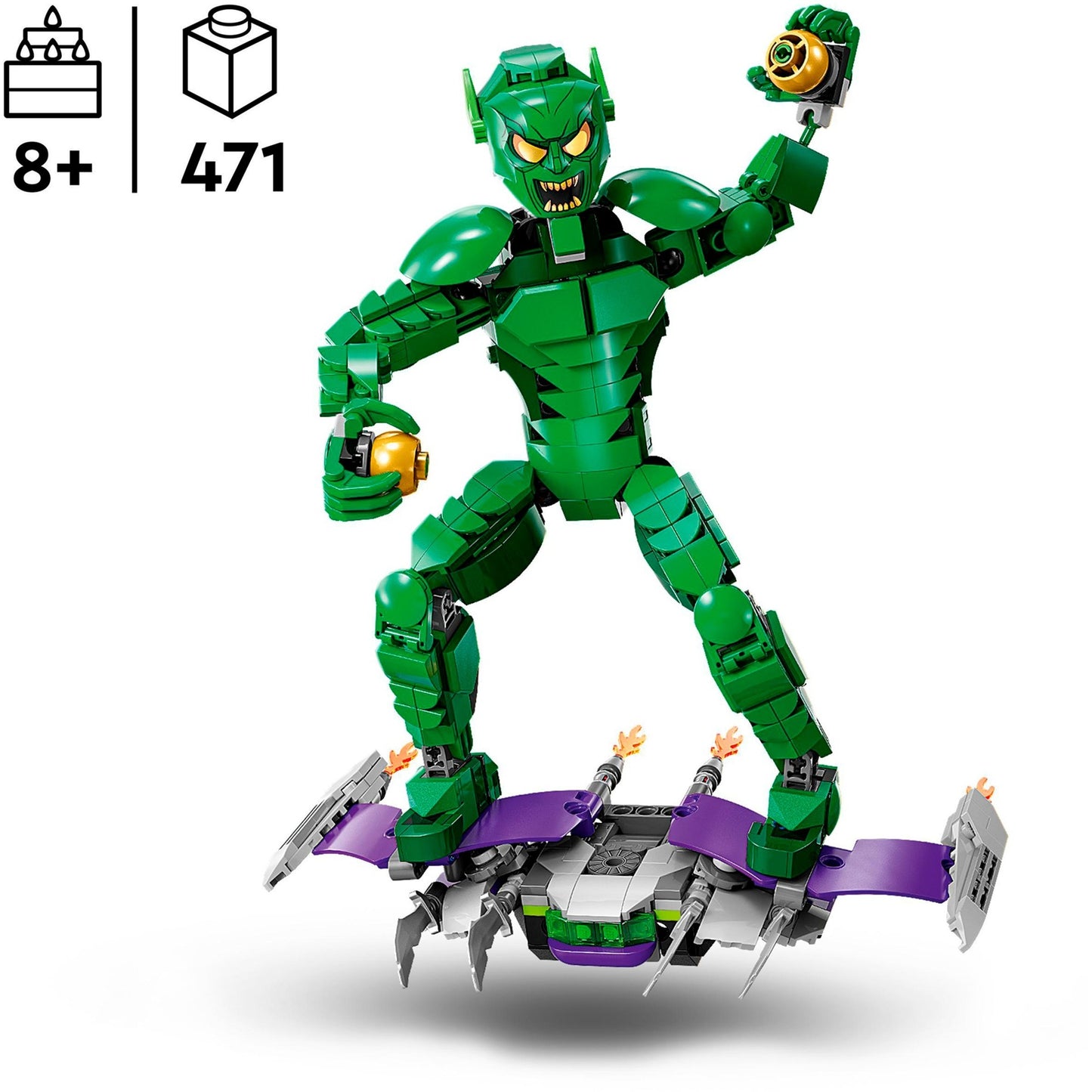 LEGO 76284 Marvel Green Goblin Baufigur, Konstruktionsspielzeug