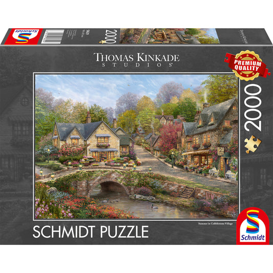 Thomas Kinkade Studios: Sommer in Cobblestone Village, Puzzle