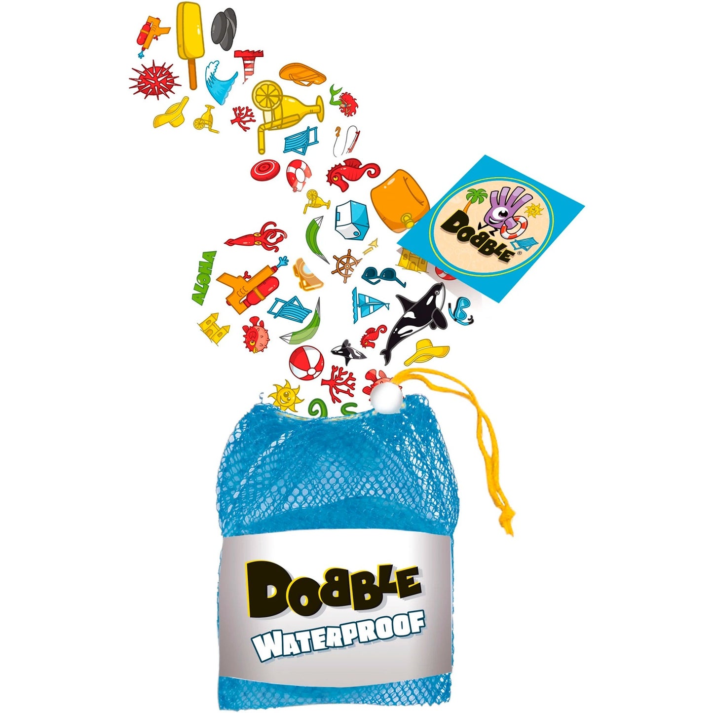 Asmodee Dobble Waterproof, Kartenspiel