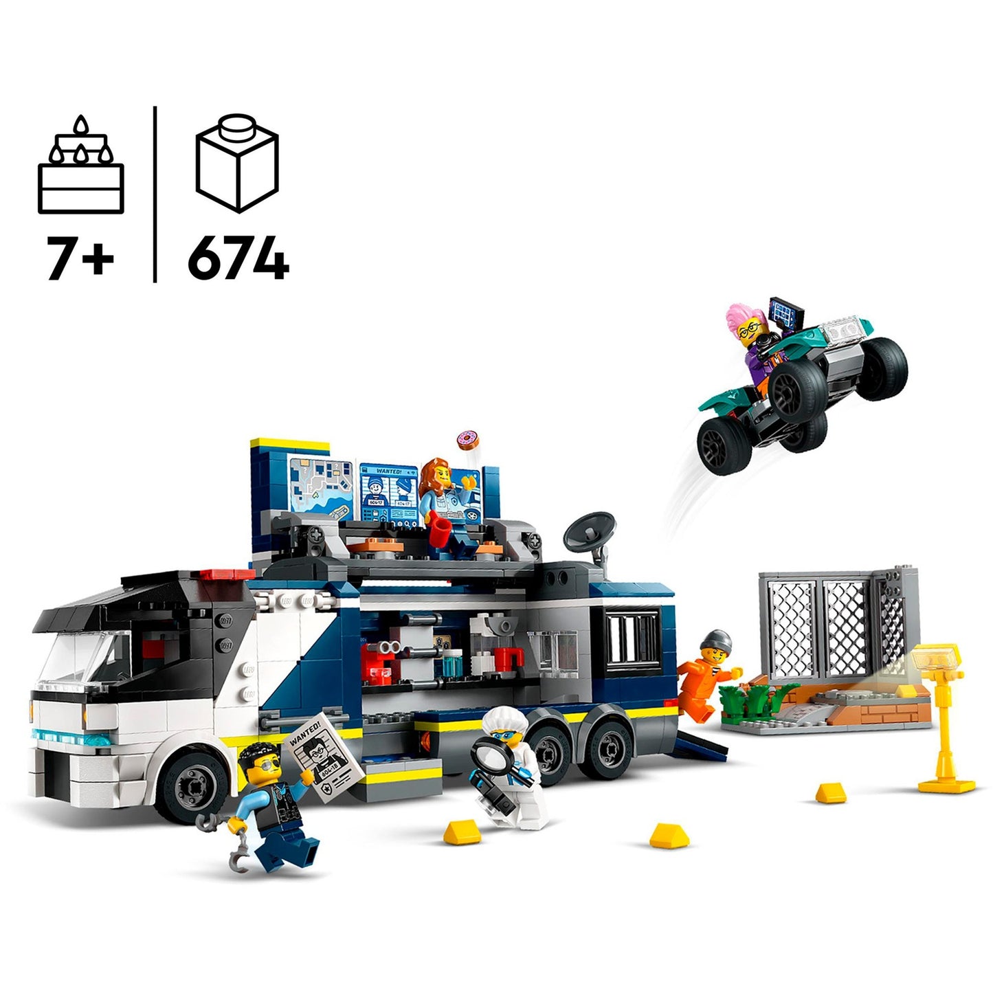 LEGO 60418 City Polizeitruck mit Labor, Konstruktionsspielzeug