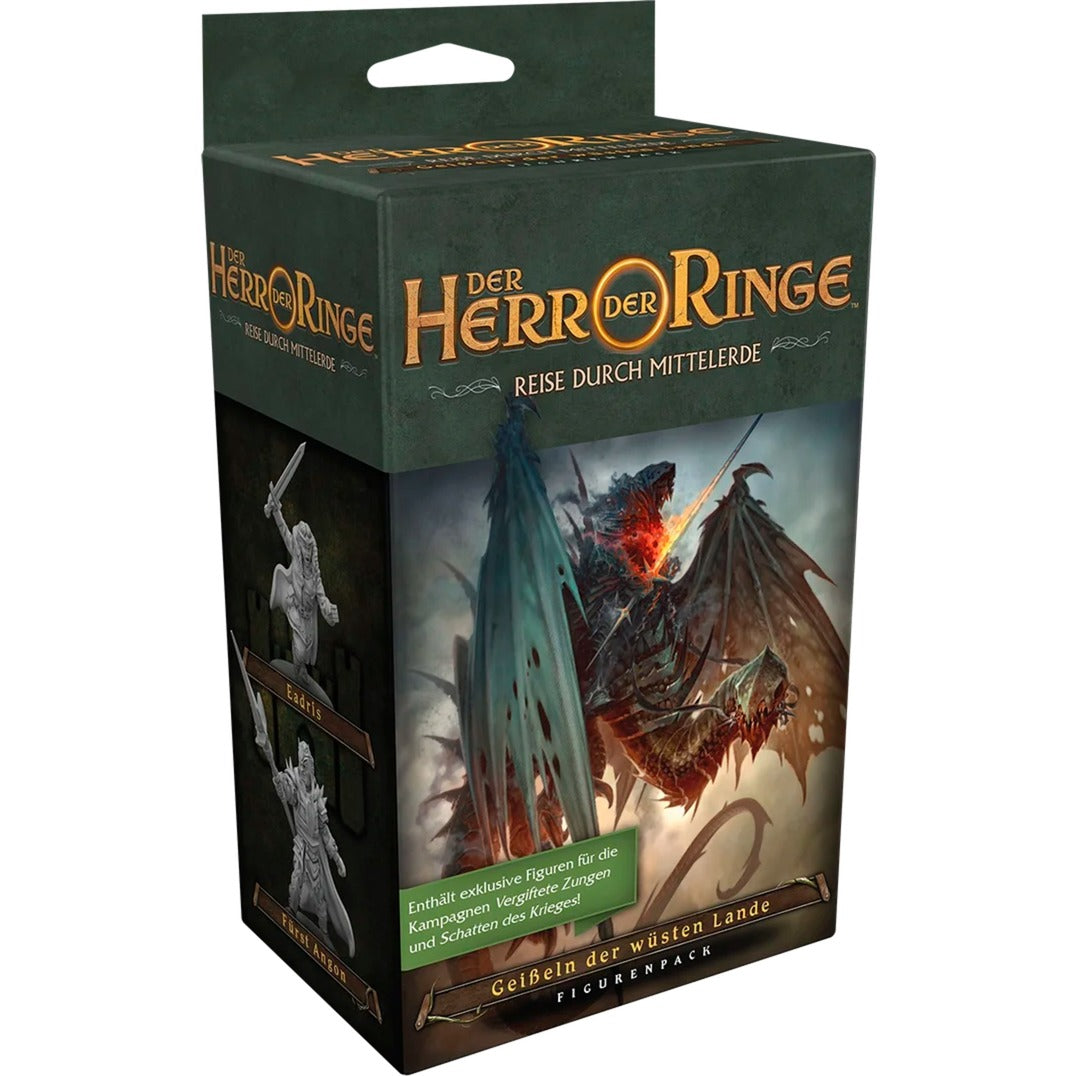 Asmodee Der Herr der Ringe: Reise durch Mittelerde - Geißeln der wüsten Lande, Brettspiel