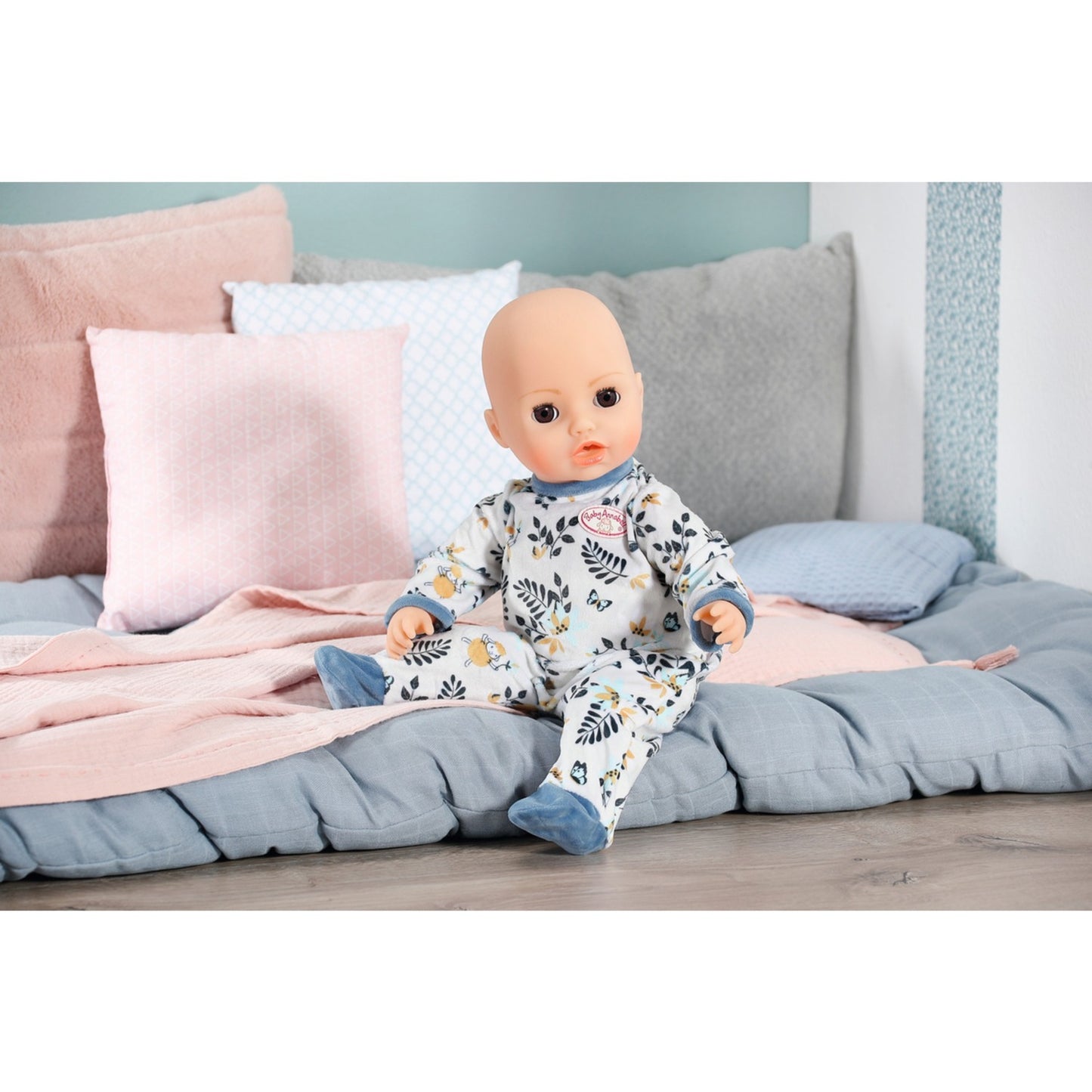 ZAPF Creation Baby Annabell® Strampler blau Blätter 43cm