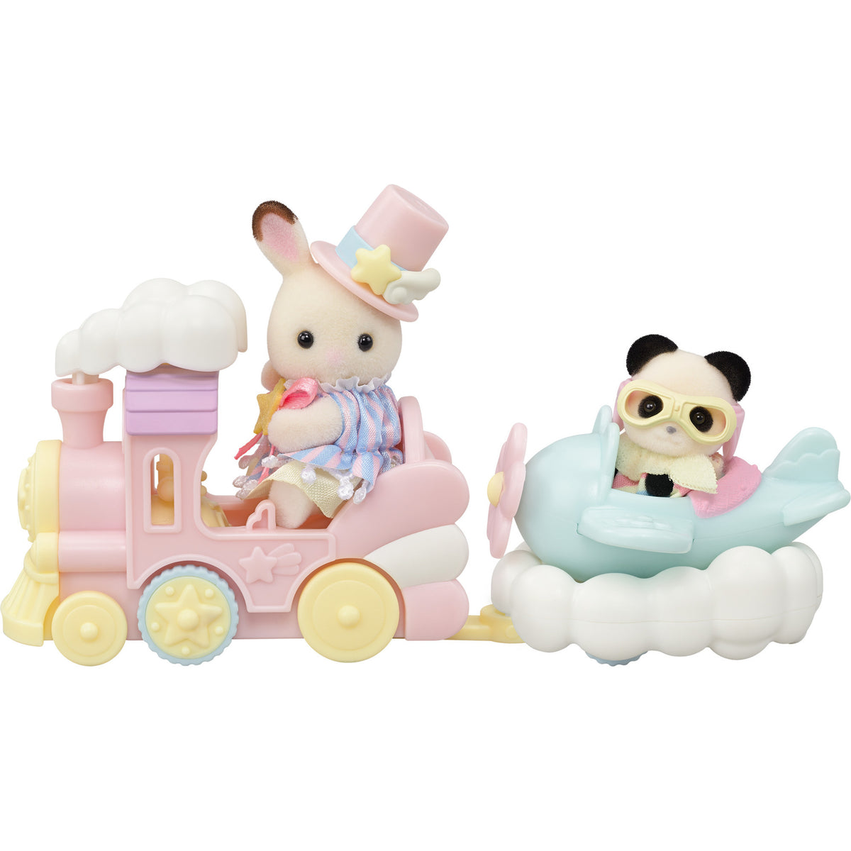 Sylvanian Families - Freizeitpark Spielset Zugfahrt, Konstruktionsspielzeug