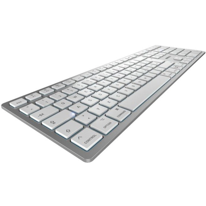 Cherry KW 9100 SLIM FOR MAC (silber/weiss, DE-Layout, Cherry SX-Scherentechnologie)