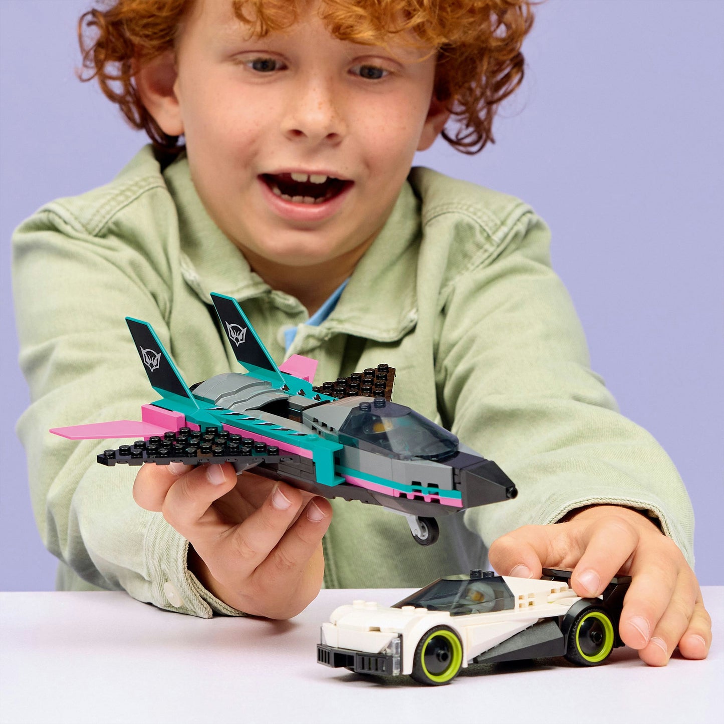 60489 City Düsenflieger vs. Rennauto, Konstruktionsspielzeug