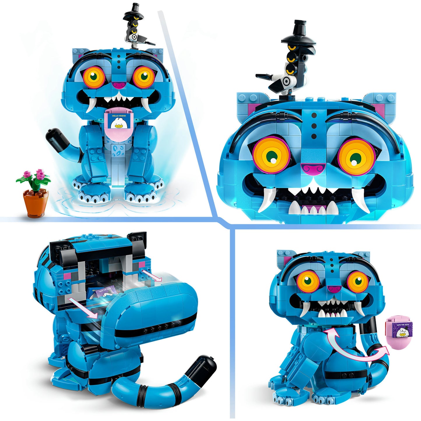 72537 KPop Demon Hunters Der Tiger Derpy und die Elster Sussie, Konstruktionsspielzeug
