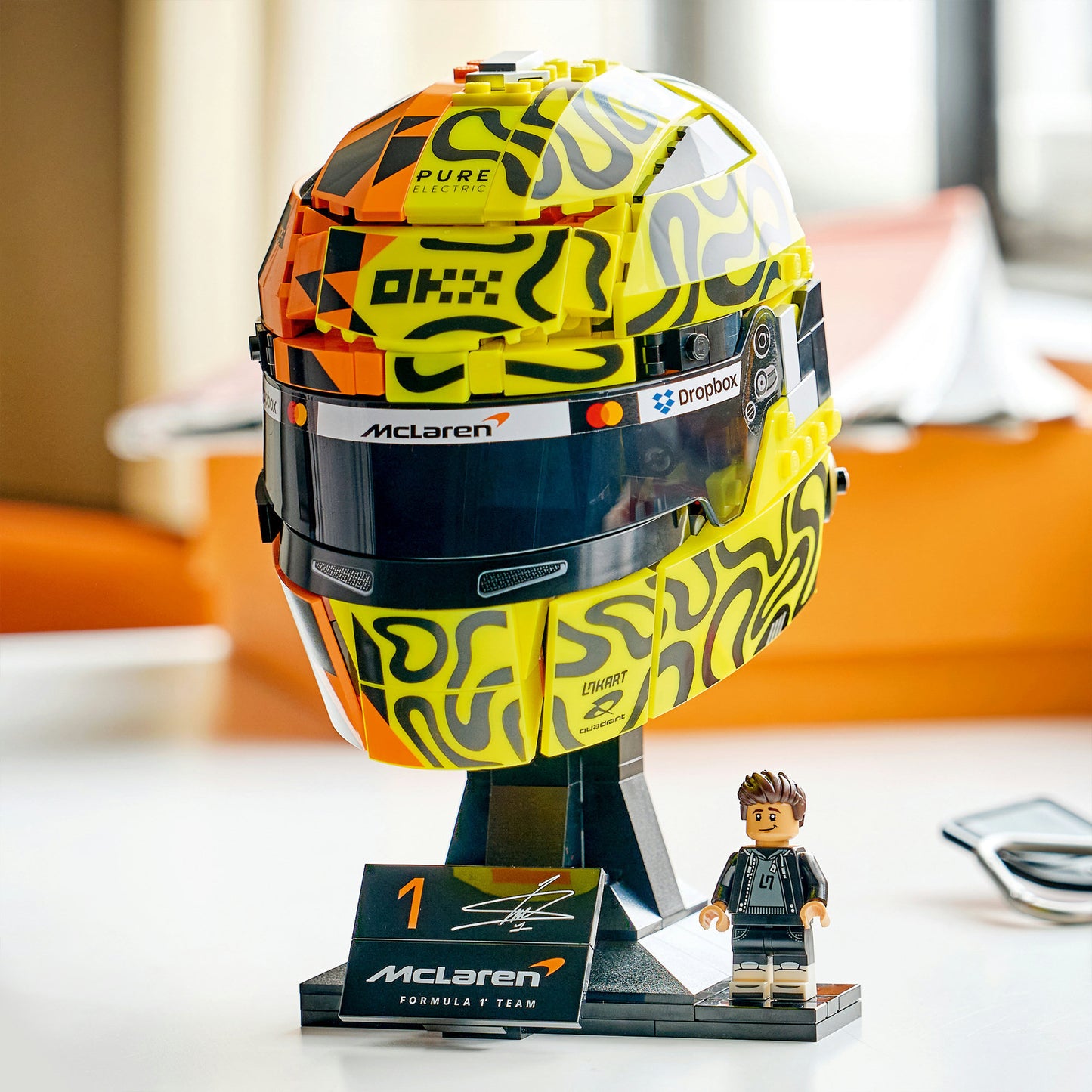 43023 Editions McLaren Mastercard F1 Team Lando Norris Helm, Konstruktionsspielzeug