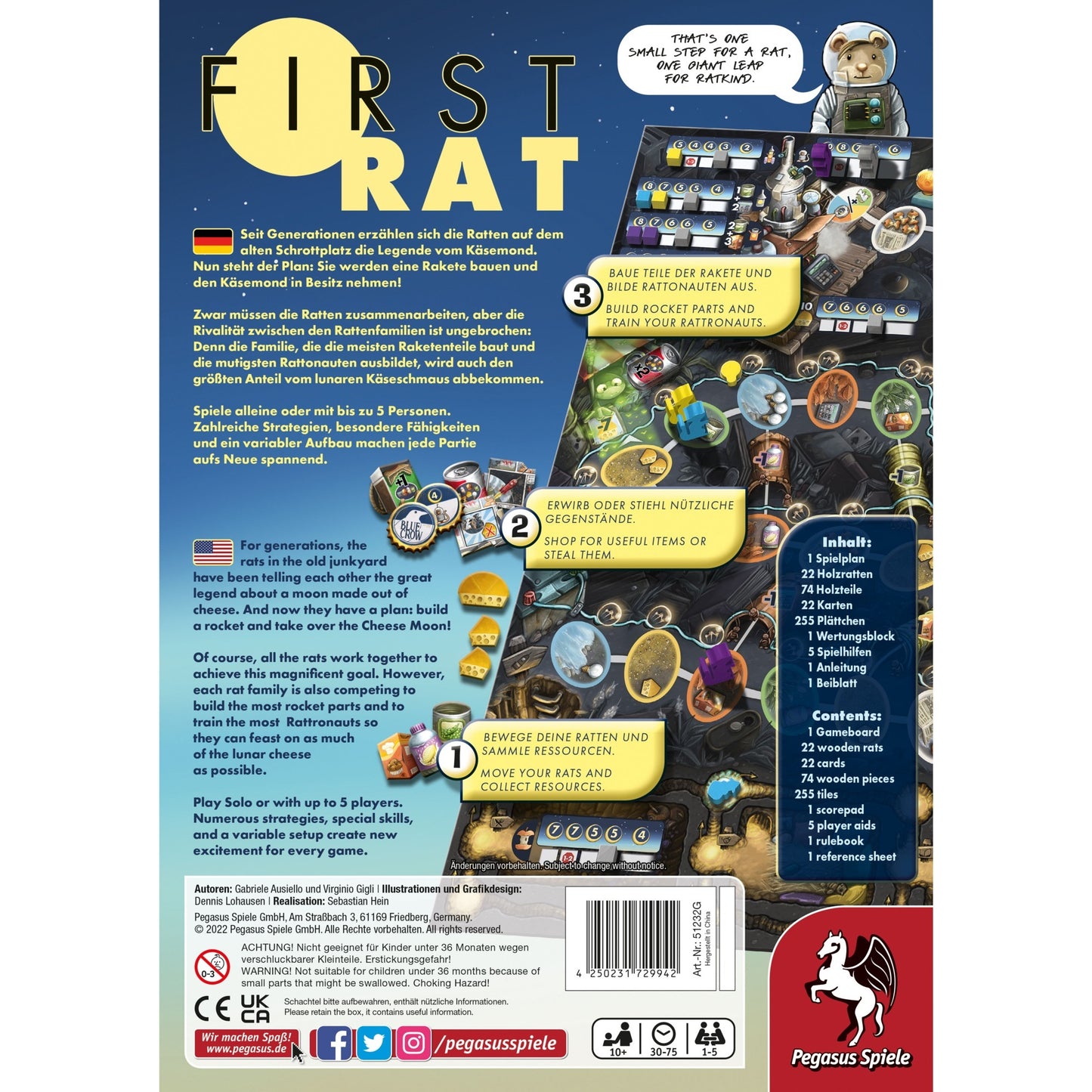 Pegasus First Rat, Brettspiel