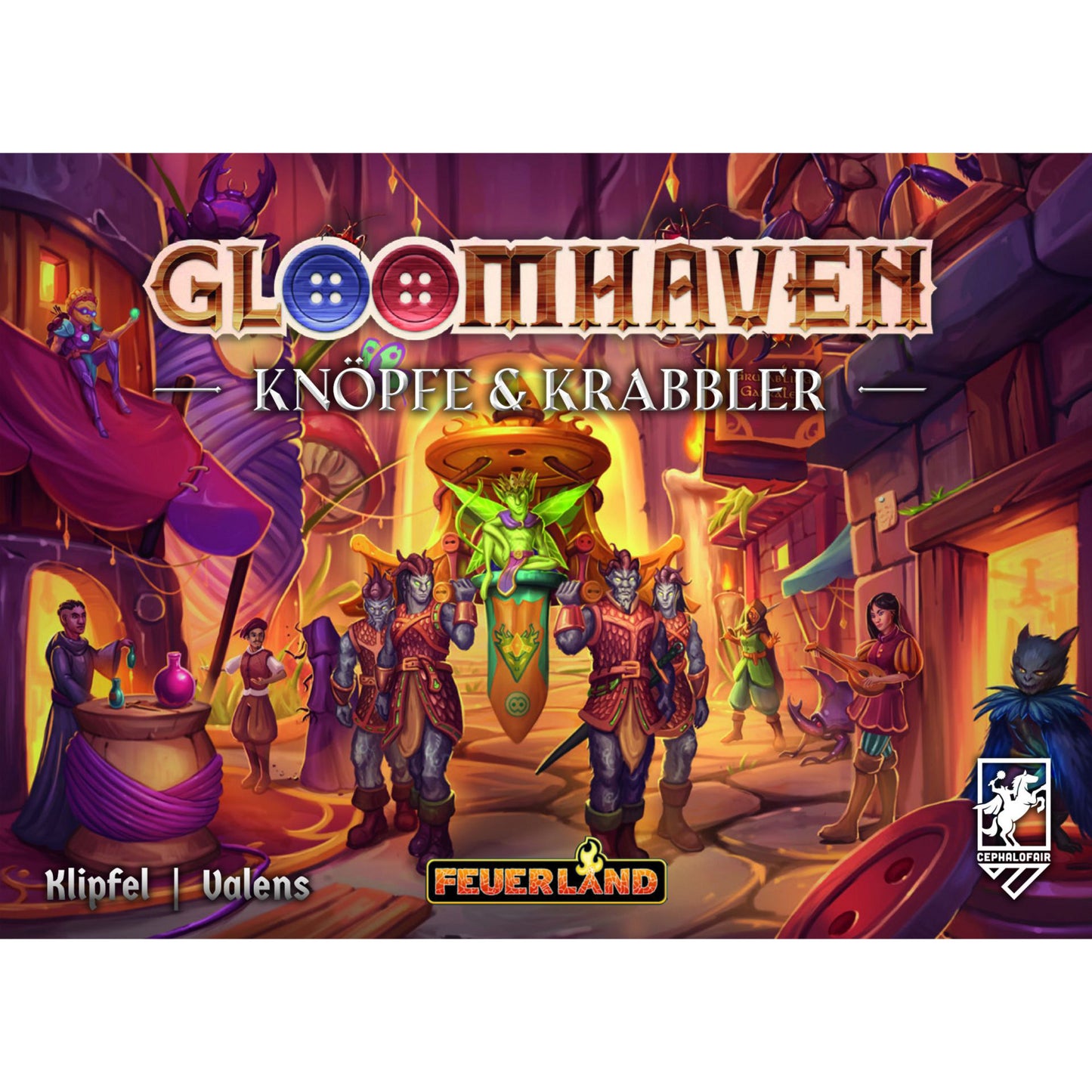 Gloomhaven: Knöpfe & Krabbler, Brettspiel