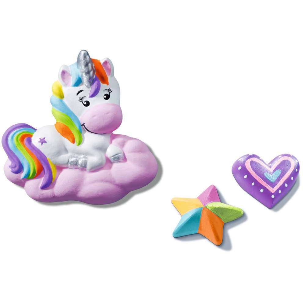 Bastelset DIY Gipsfiguren giessen Einhorn, Basteln