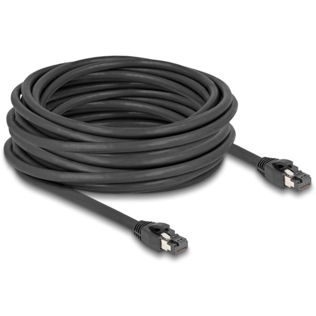 DeLOCK Netzwerkkabel RJ-45 Cat.8.1 S/FTP, bis 40 Gbps (schwarz, 10 Meter)