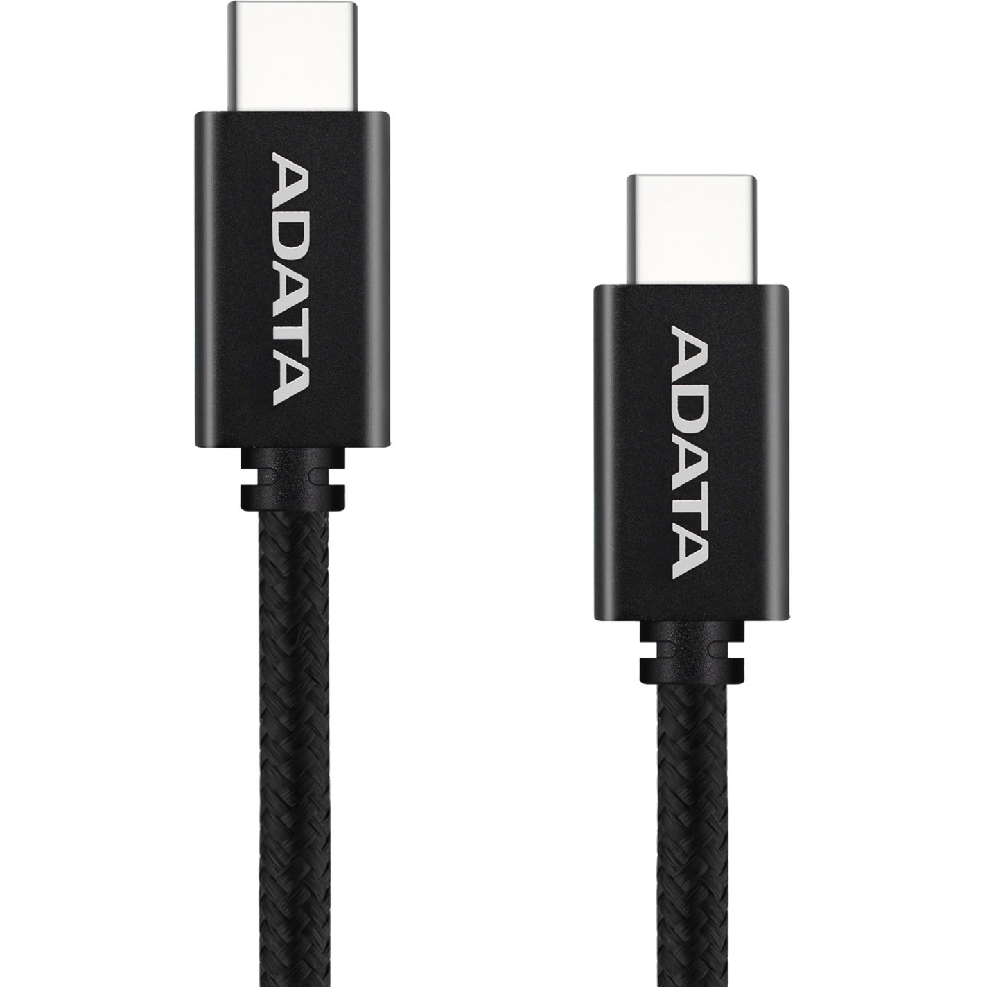 ADATA USB 2.0 Kabel, USB-C Stecker > USB-C Stecker (schwarz, 1 Meter, PD 3.0, QC 3.0, Laden mit bis zu 100 Watt)