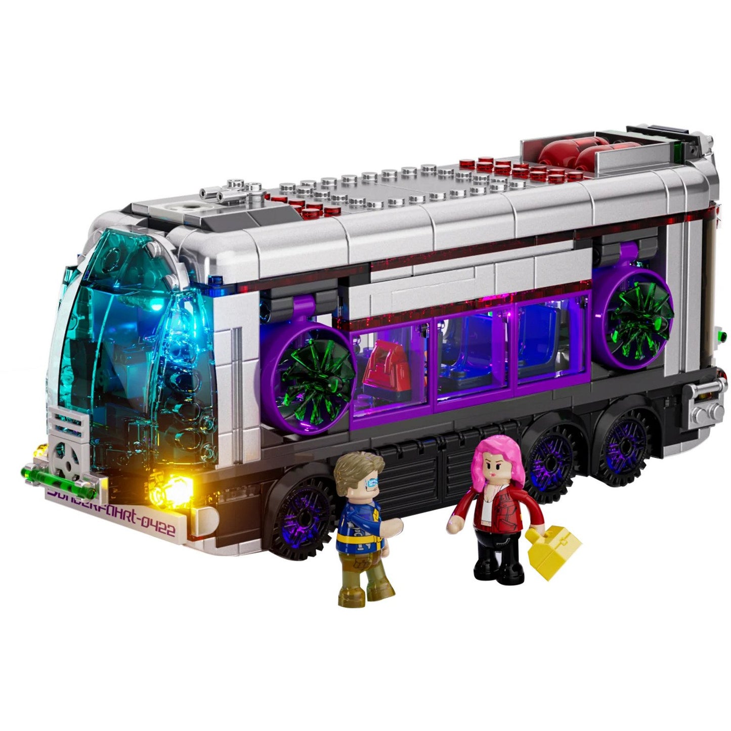 Cyberpunk Neoncity - Future Bus, Konstruktionsspielzeug