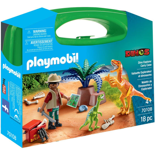 PLAYMOBIL 70108 Dino Rise Dino-Forscher zum Mitnehmen, Konstruktionsspielzeug