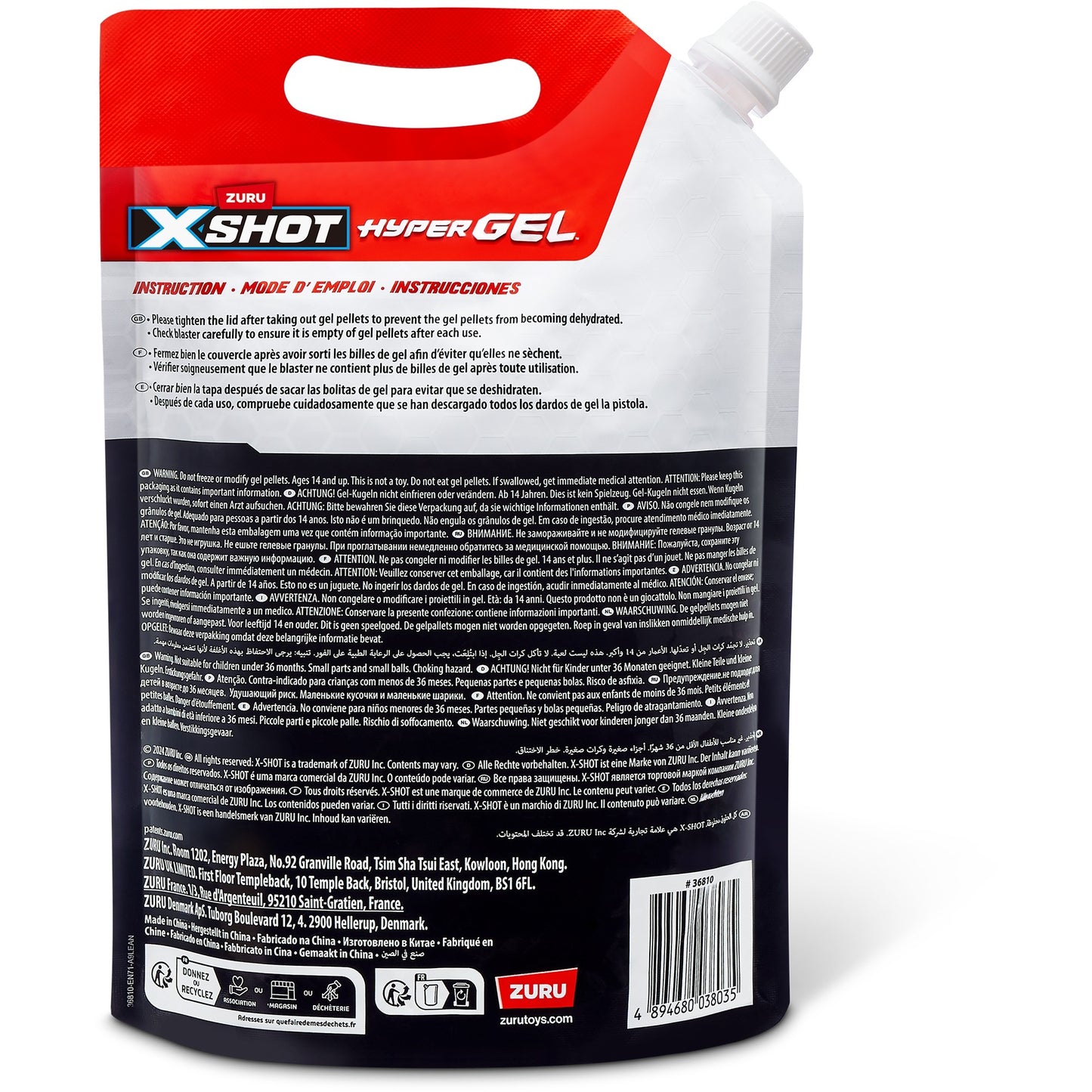 XSHOT Hyper Gel - Nachfüllpackung 3000 Gel-Kugeln, Gel-Blaster