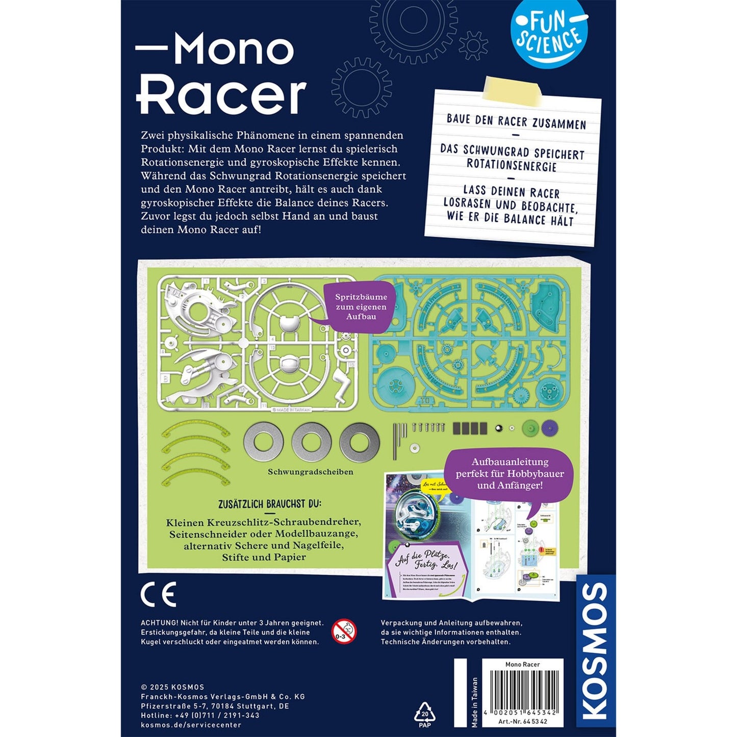 Fun Science Mono Racer, Experimentierkasten