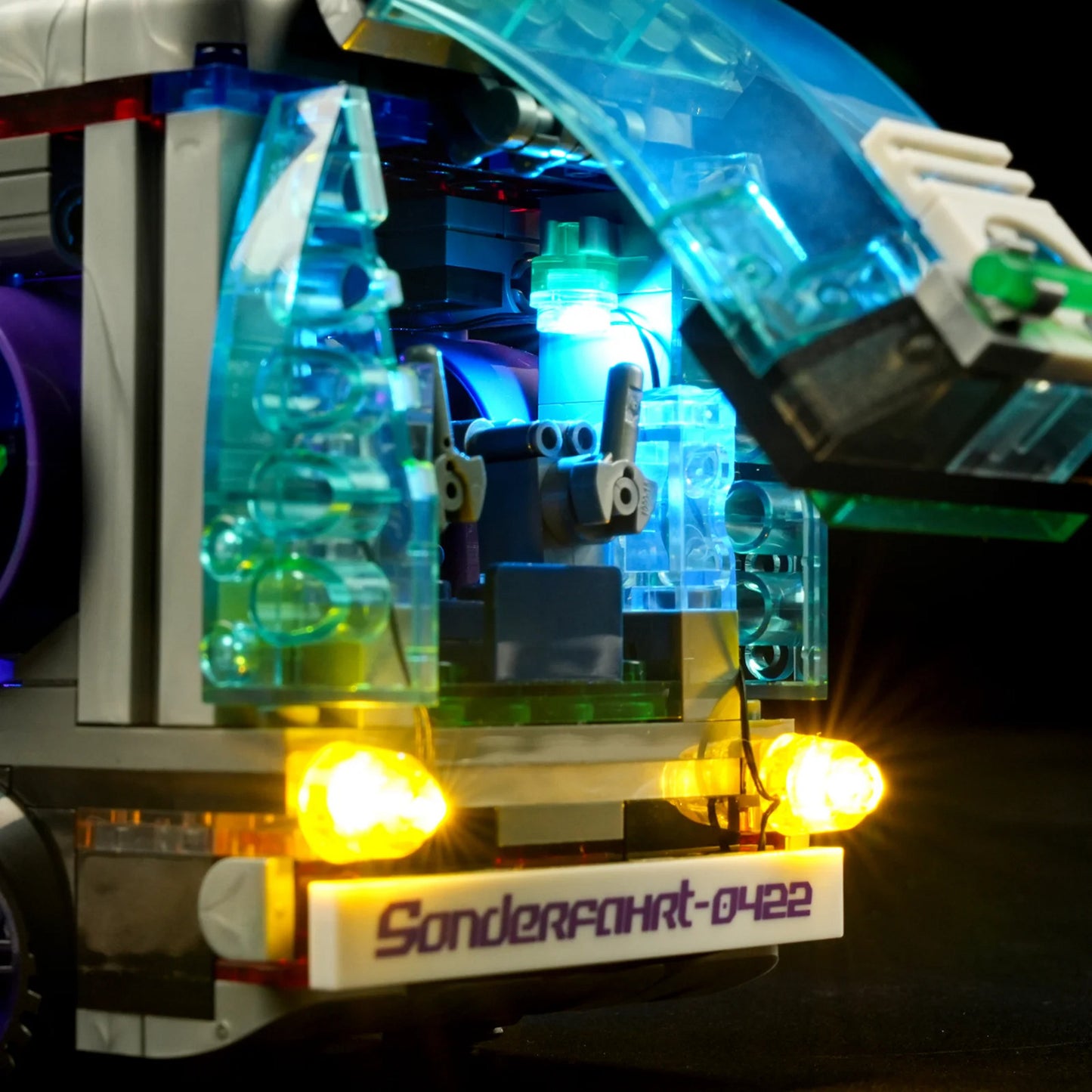 Cyberpunk Neoncity - Future Bus, Konstruktionsspielzeug