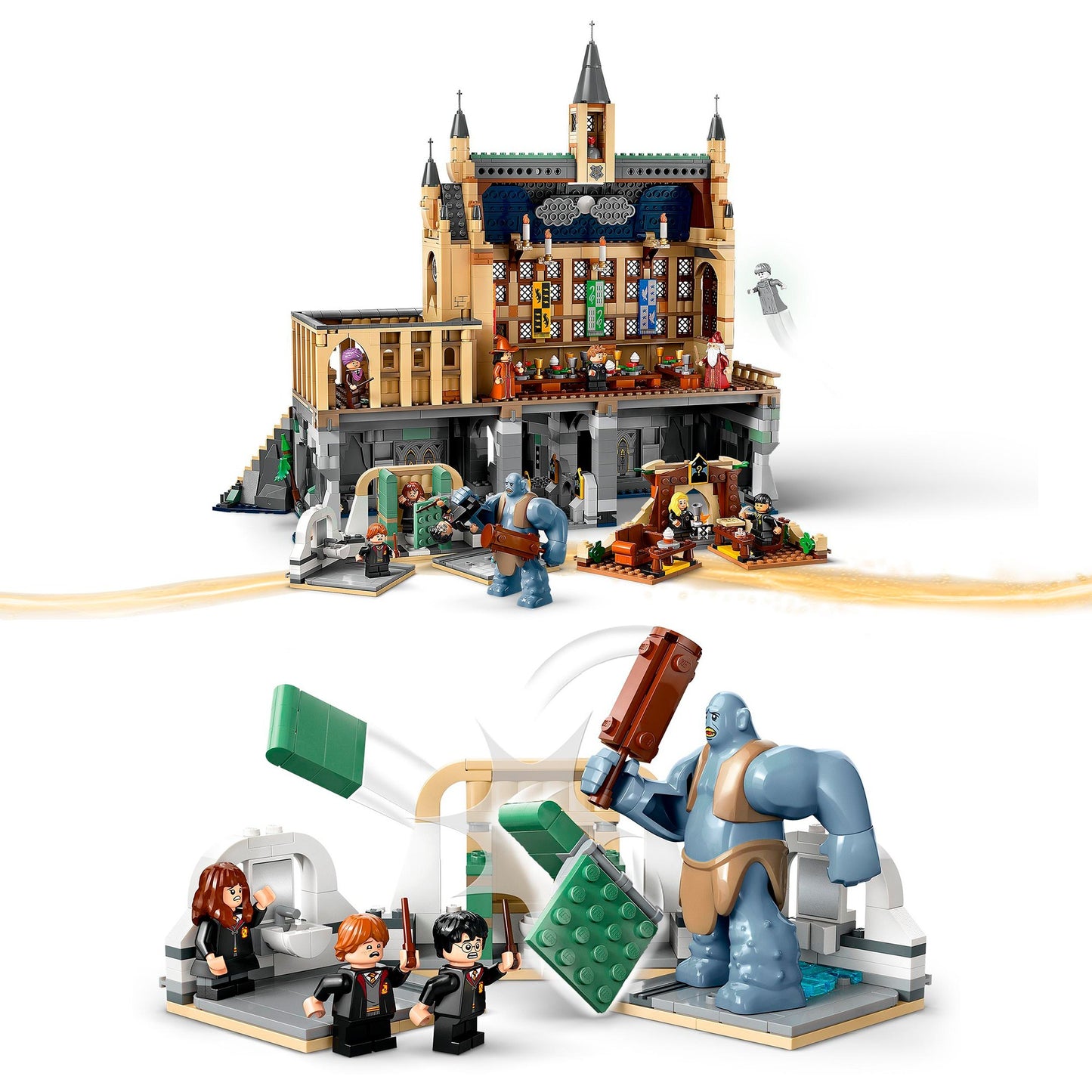 LEGO 76435 Harry Potter Schloss Hogwarts: Die Große Halle, Konstruktionsspielzeug