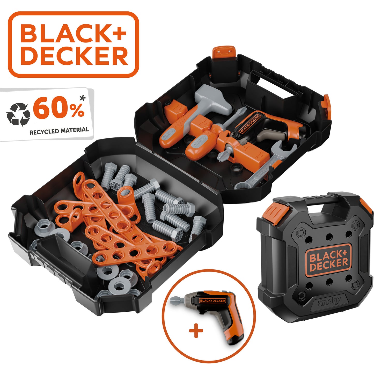 Smoby Black+Decker Werkzeugkoffer, Kinderwerkzeug