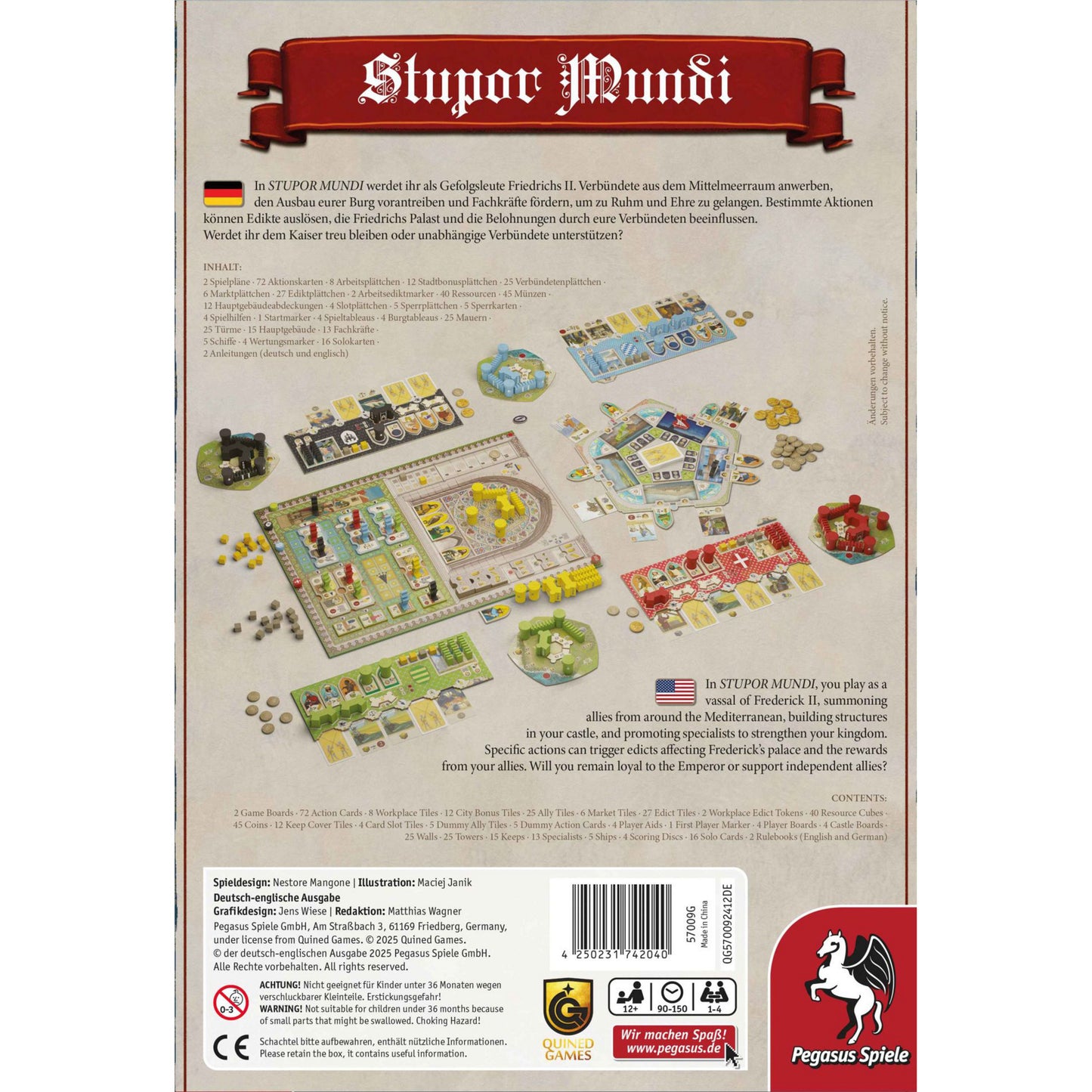 Stupor Mundi, Brettspiel