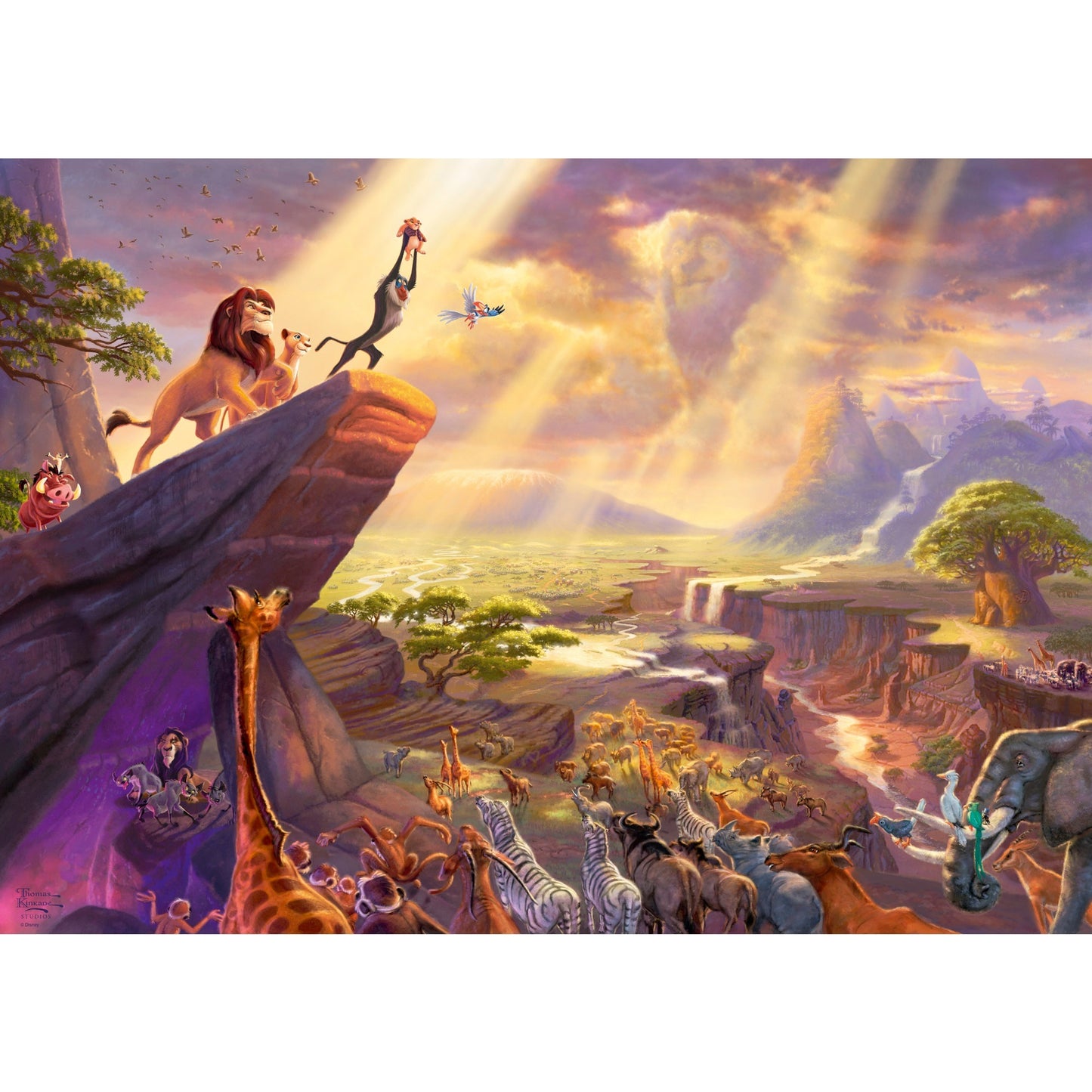 Schmidt Spiele Thomas Kinkade Studios: Disney Dreams Collection - König der Löwen (1000 Teile)