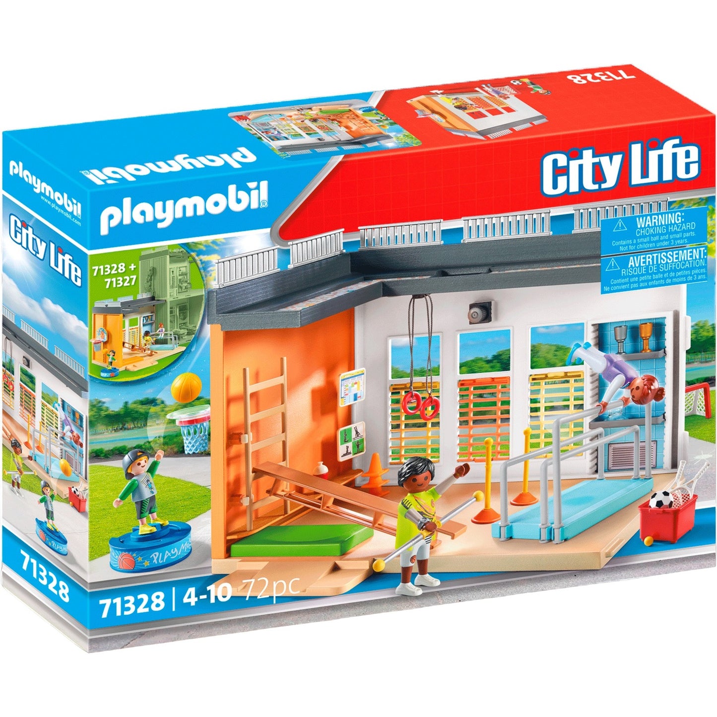 PLAYMOBIL 71328 City Life Anbau Turnhalle, Konstruktionsspielzeug