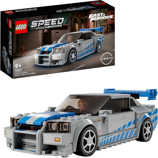 LEGO 76917 Speed Champions: 2 Fast 2 Furious – Nissan Skyline GT-R, Konstruktionsspielzeug