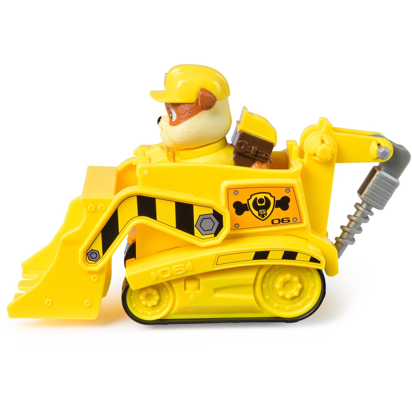 Paw Patrol - Baufahrzeug mit Rubble Spielfigur, Spielfahrzeug