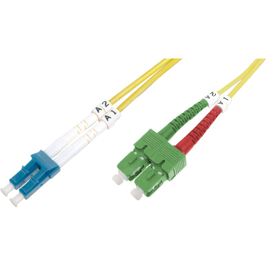 LWL Patchkabel, Duplex, LC (APC) > LC (PC) Stecker, Singlemode OS2