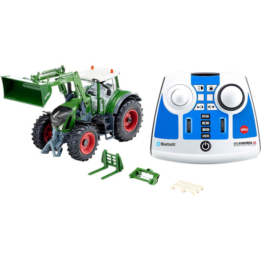 SIKU CONTROL32 Fendt 933 Vario mit Frontlader und Bluetooth-Fernsteuermodul (grün, 1:32)