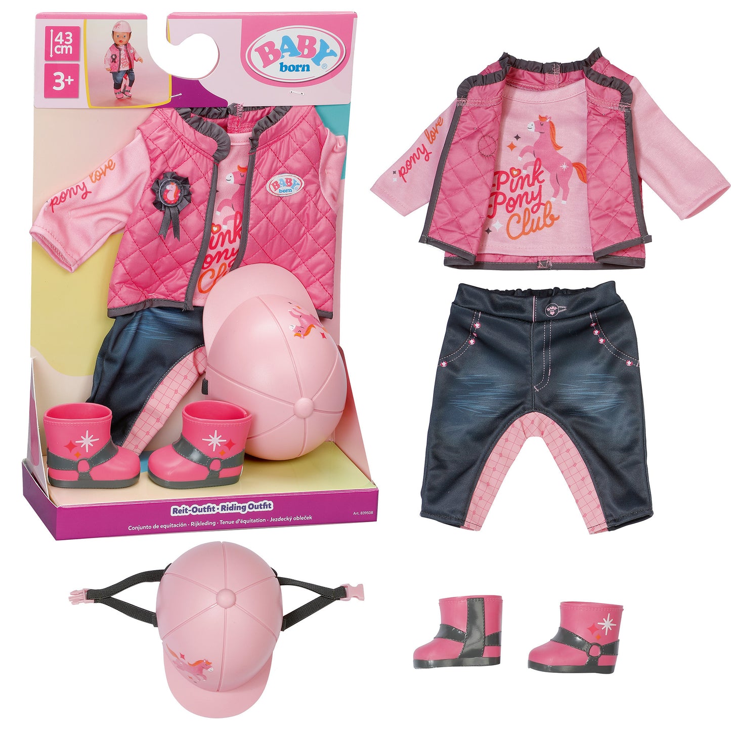BABY born Reit Outfit 43cm, Puppenzubehör