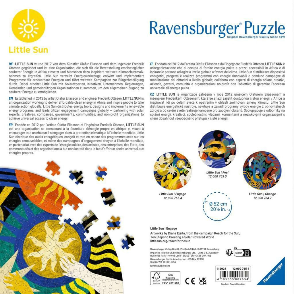 Ravensburger Puzzle Little Sun - Engage (500 Teile)