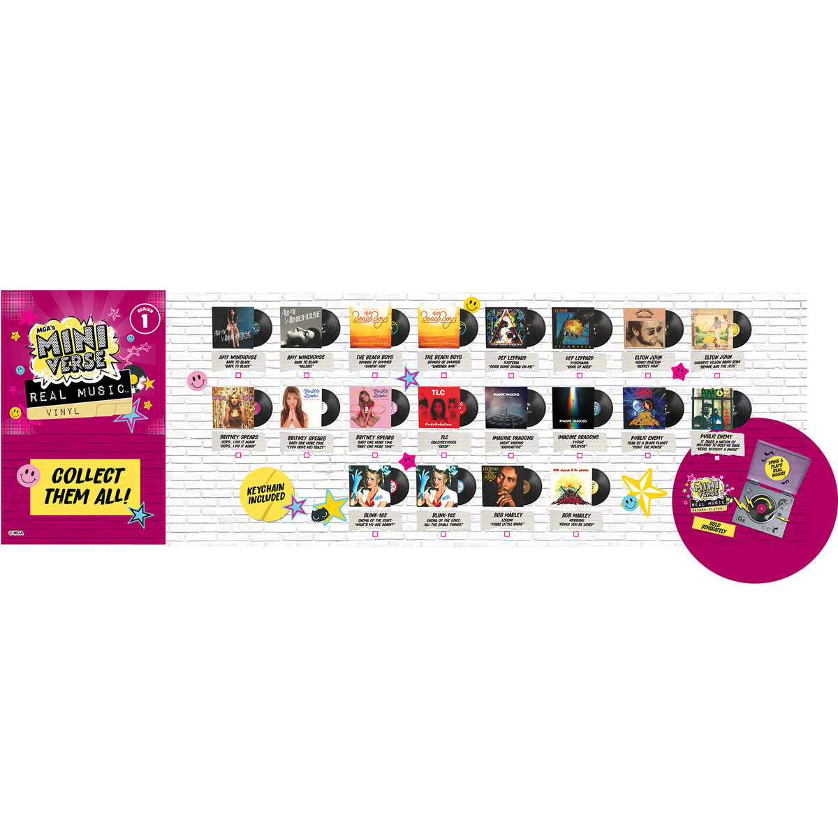 MGA's Miniverse Real Music Vinyl - Mini Playable Vinyl Records, Basteln
