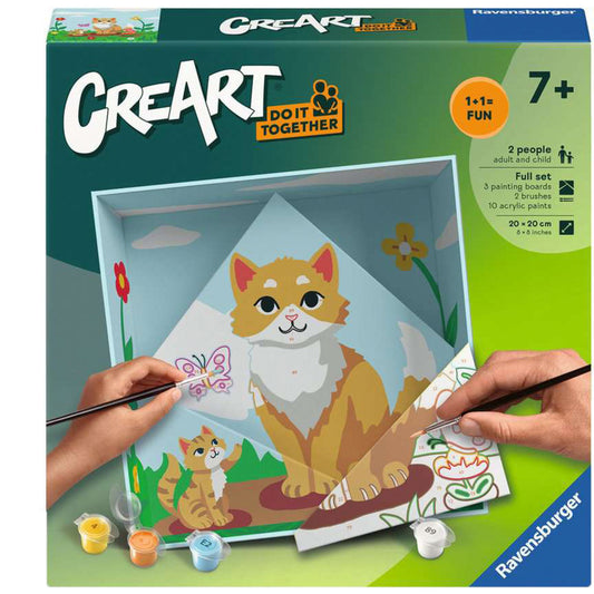 CreArt Do it together - Katze, Malen