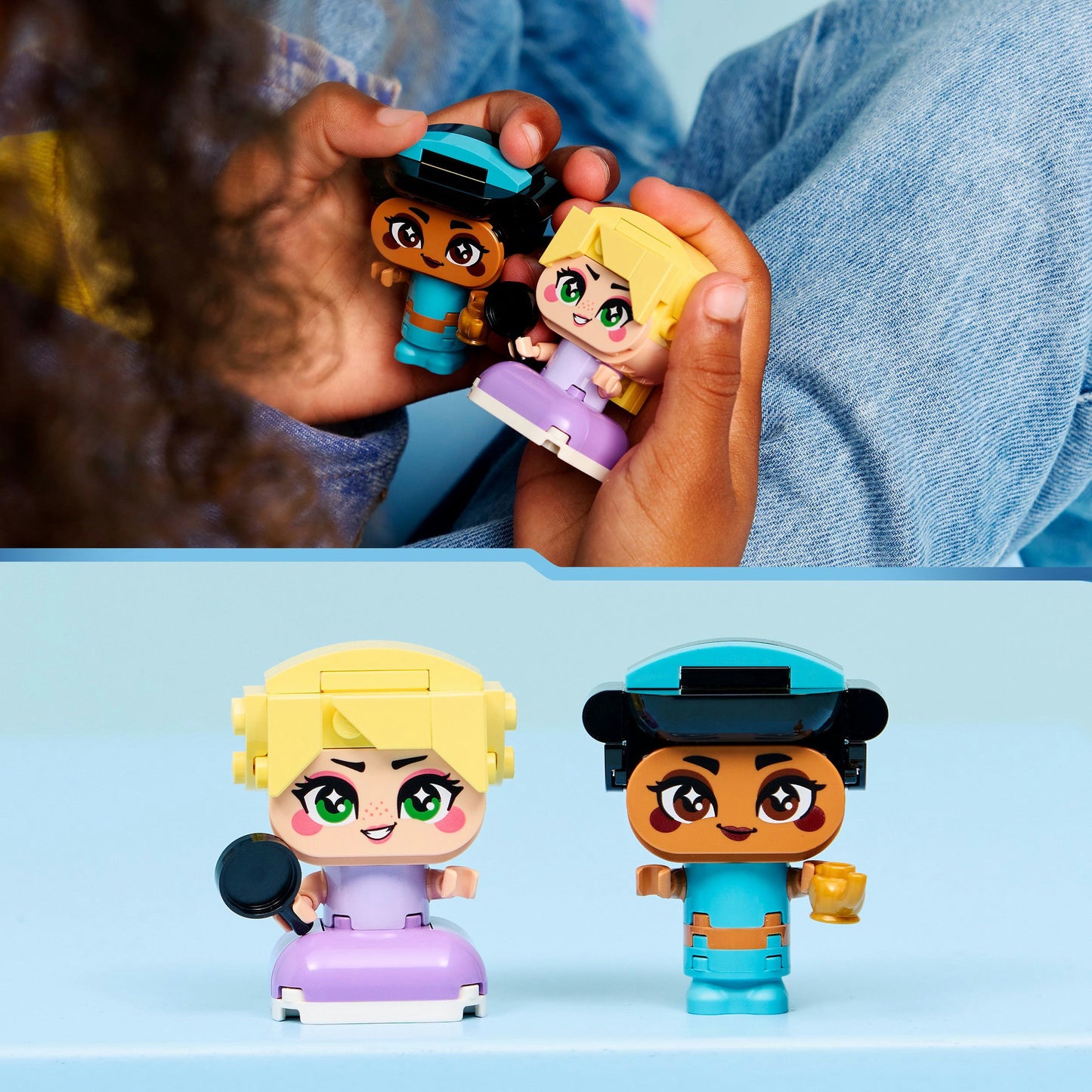 43303 Disney Princess Die Mini-Prinzessinnen Jasmin & Rapunzel, Konstruktionsspielzeug