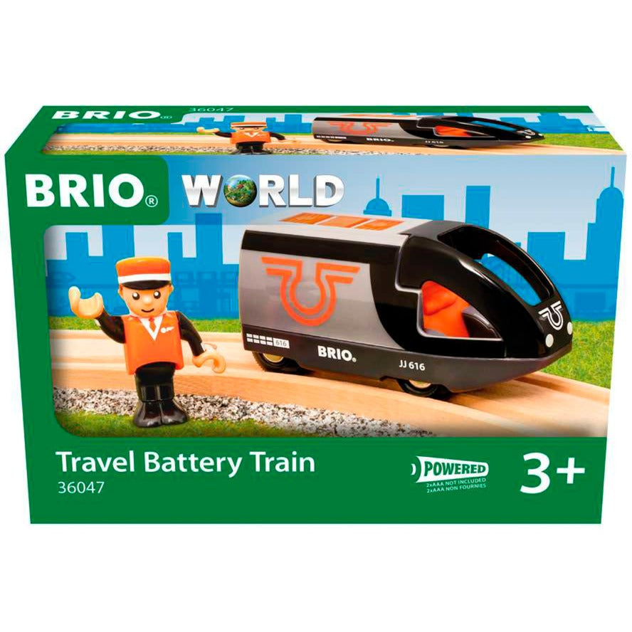 BRIO World Orange-schwarzer Reisezug, Spielfahrzeug