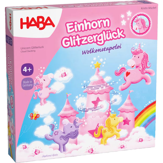 Einhorn Glitzerglück - Wolkenstapelei, Brettspiel