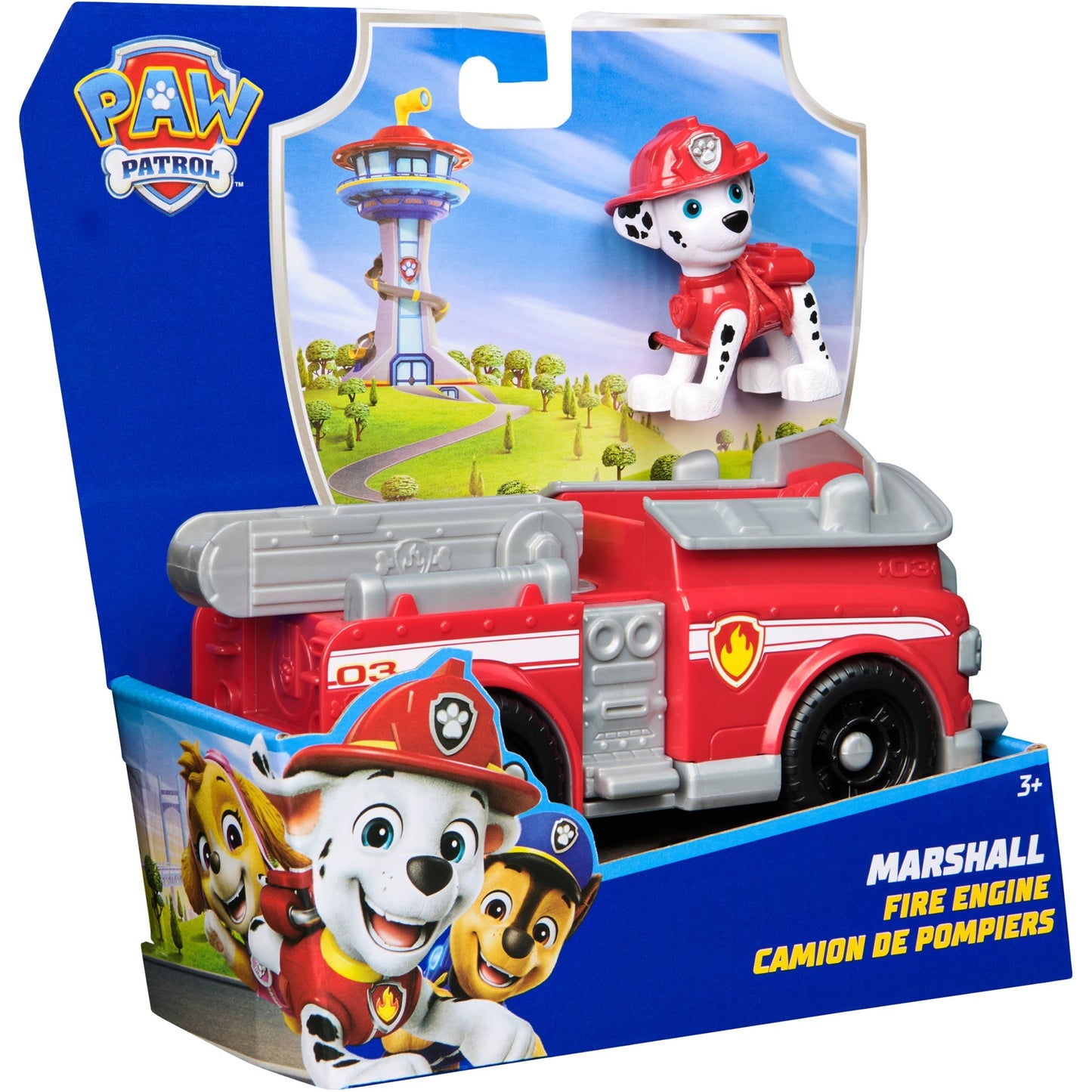 Paw Patrol - Feuerwehrauto mit Marshall Spielfigur, Spielfahrzeug