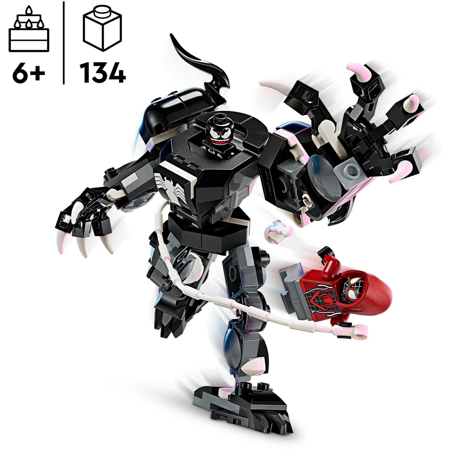 LEGO 76276 Marvel Super Heroes Venom Mech vs. Miles Morales, Konstruktionsspielzeug