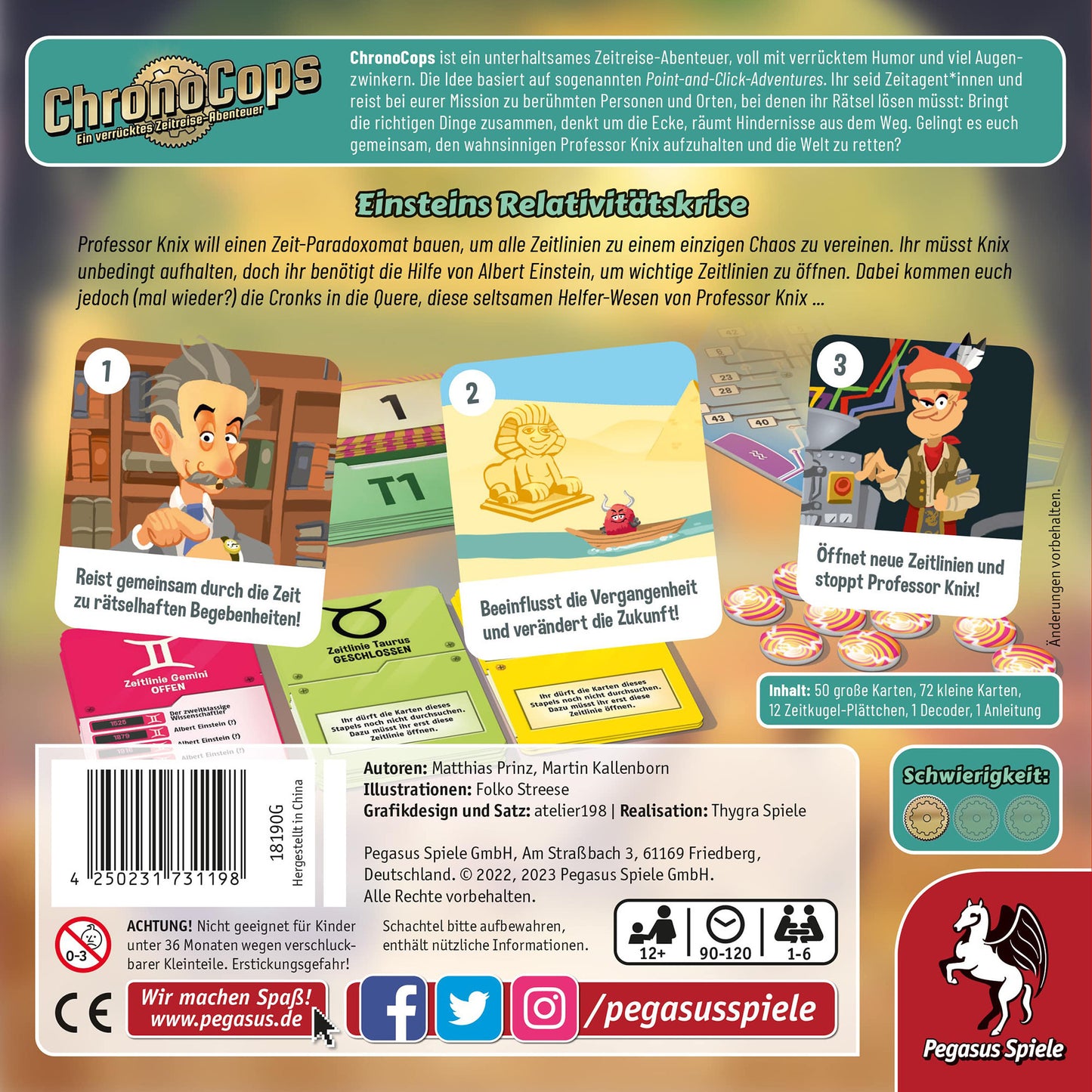 ChronoCops - Einsteins Relativitätskrise, Brettspiel