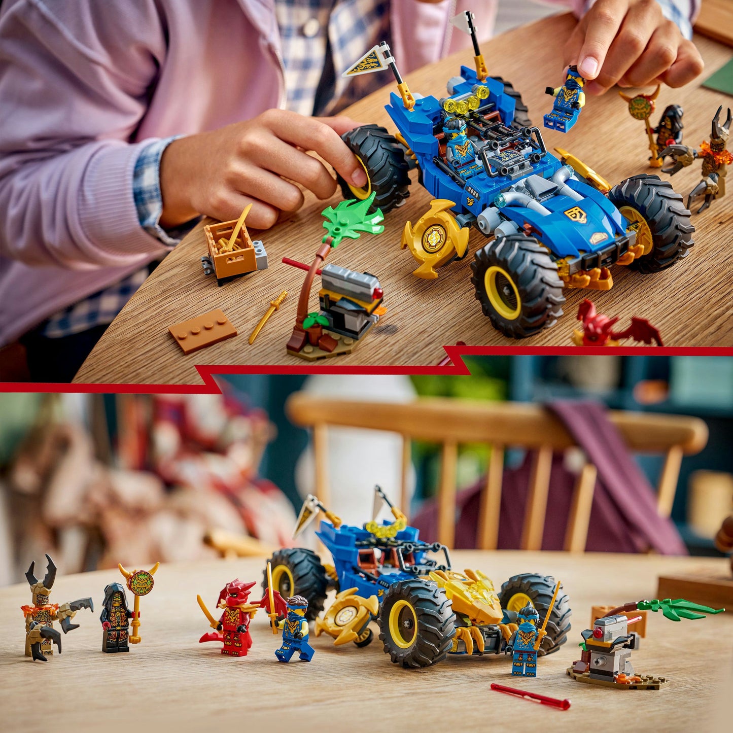 71856 Ninjago Jays Transformationsflitzer, Konstruktionsspielzeug